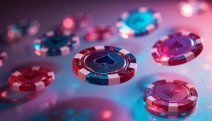Zahlungsmethoden für Online Casinos in Österreich – Casino-Chips in Pink und Blau
