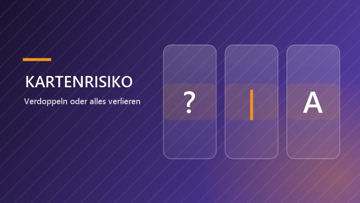 Kartenrisiko bei Slots Österreich Kartenrisiko bei Novomatic-Slots – verdeckte Spielkarte, Rot oder Schwarz