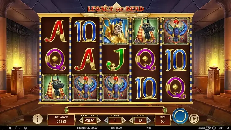 Legacy of Dead Slot Österreich Legacy of Dead – Play'n GO-Slot mit ägyptischen Symbolen, Anubis und dem Buch
